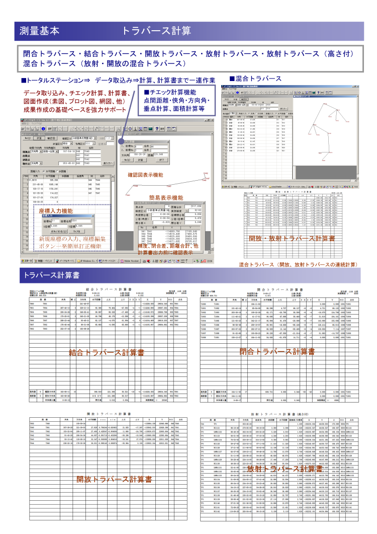サンシステム - 製品案内 - 工事測量システム